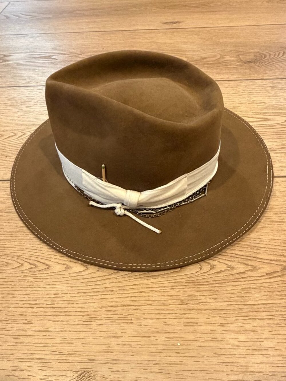 Nick Fouquet beaver felt hat (size 7 ¼ or 7 ⅜ ) - Picture 1 of 6